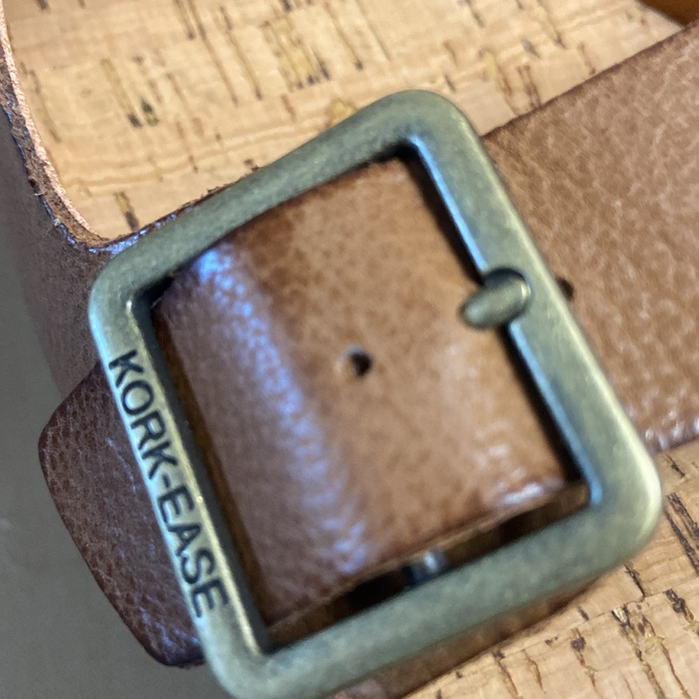 Kork Ease Saffron brown leather strap Kork insole sandals - Picture 4 of 12